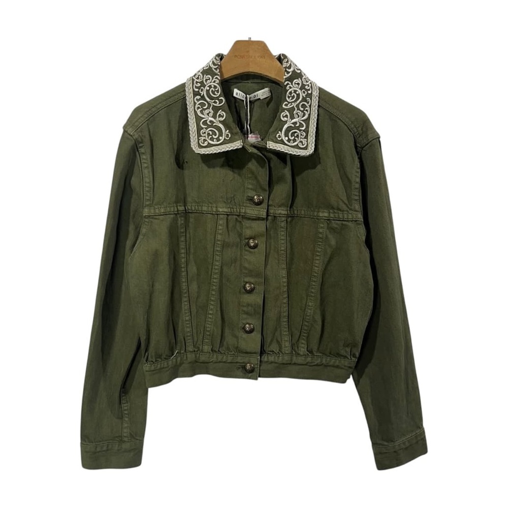 alice + olivia Women's Green Jacket